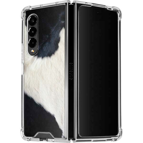 Cow Animal Print Galaxy Z Fold4 5G Clear Case